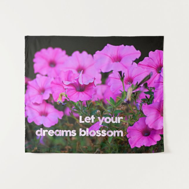 Let Your Dreams Blossom Tapestry (Front (Horizontal))
