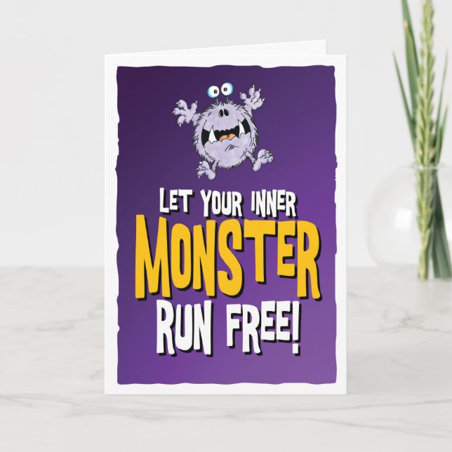 let your inner monster run free! card (Front)