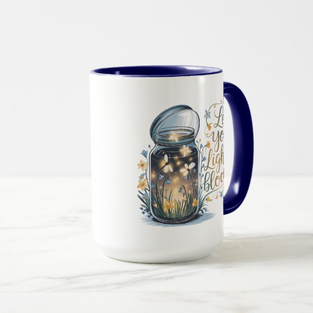 Let Your Light Bloom  Mug (Front Right)