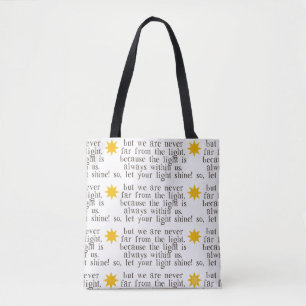 Let Your Light Shine All-Over-Print Tote Bag