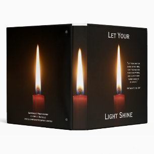 Let Your Light Shine Avery Binder