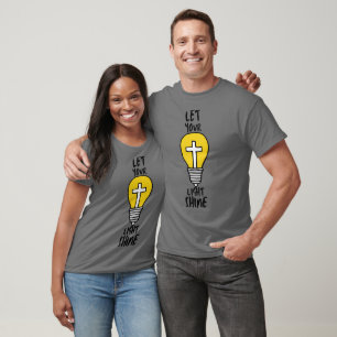 Let Your Light Shine Bible Cross Unisex T-Shirt