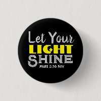 Let Your Light Shine Bible Verse Yellow Cute Black