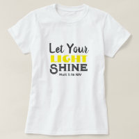 Let Your Light Shine Bible Verse Yellow Cute