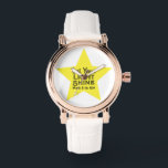Let Your Light Shine Bible Verse Yellow Star Watch<br><div class="desc">This beautiful and meaningful watch features a yellow star and the words of Jesus in the Gospel of Matthew encouraging us to shine.</div>