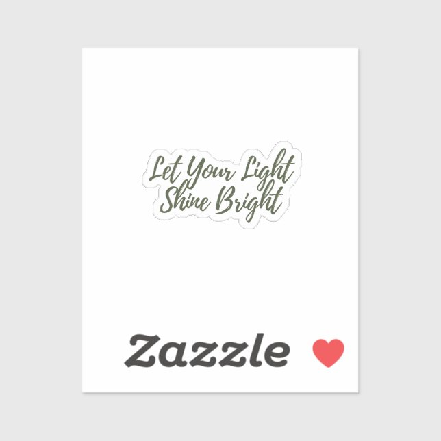 Let Your Light Shine Bright Sticker (Sheet)