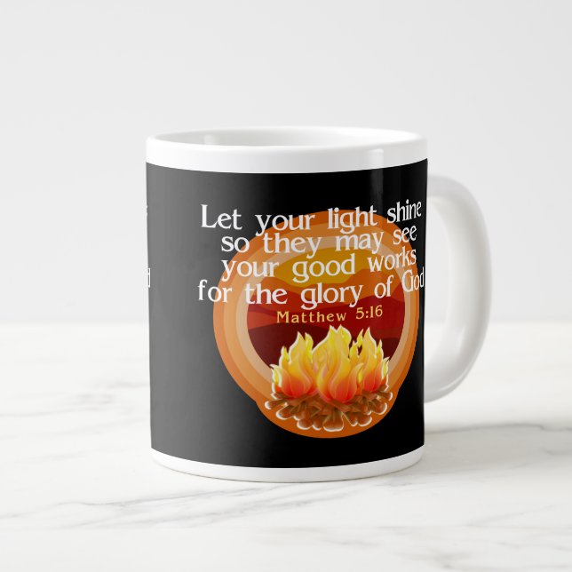 Let Your Light Shine Christian mugs (Front Right)
