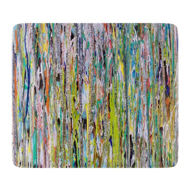 Let Your Light Shine Down Deco Glass Cutting Board (Front)