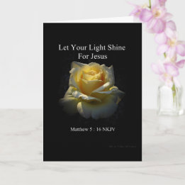 Let Your Light Shine Faith Card by Stan