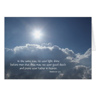 Let your light shine; Heavens Above!