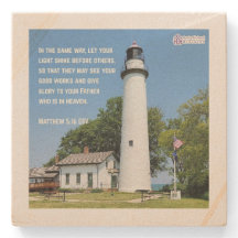 "Let Your Light Shine" Inspirational Stone Coaster