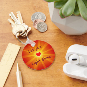 "Let Your Light Shine" Key Chain