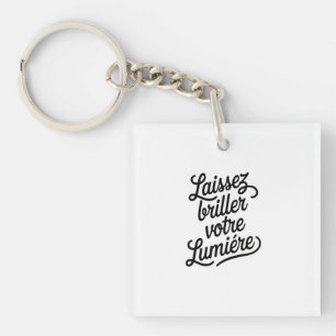 Let your light shine keychain