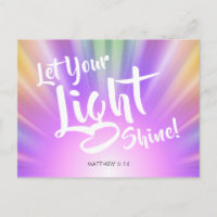 Let Your Light Shine Matthew 5 16 | Colourful