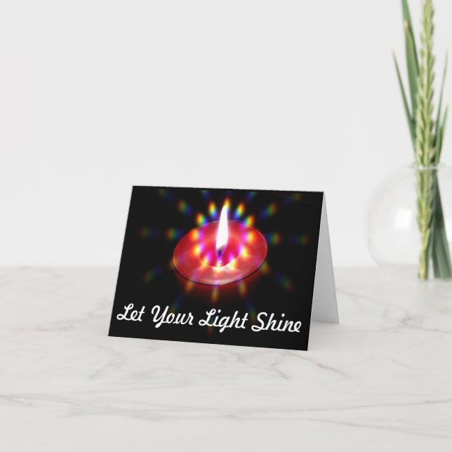 Let Your Light Shine notecard (Front)