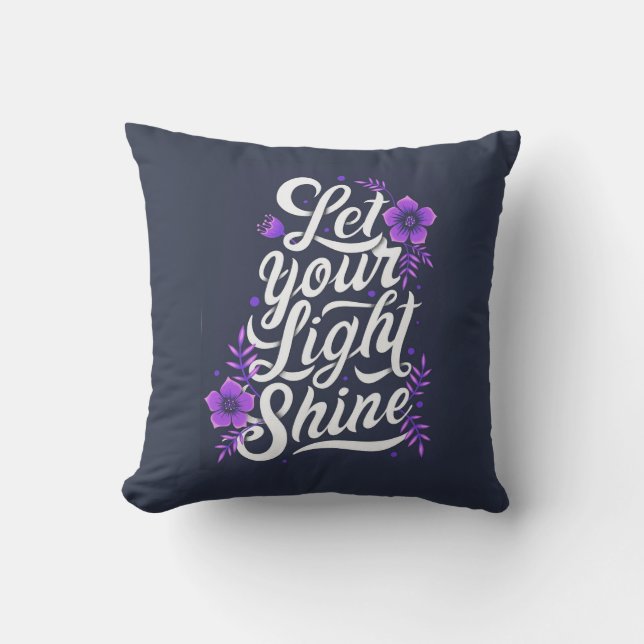 Let Your Light Shine Outdoor Pillow (Front)