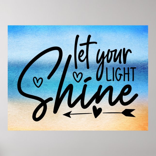 Let your light shine poster (Front)