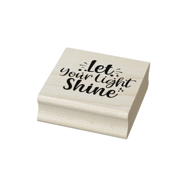 Let Your Light Shine Rubber Stamp (Stamp)