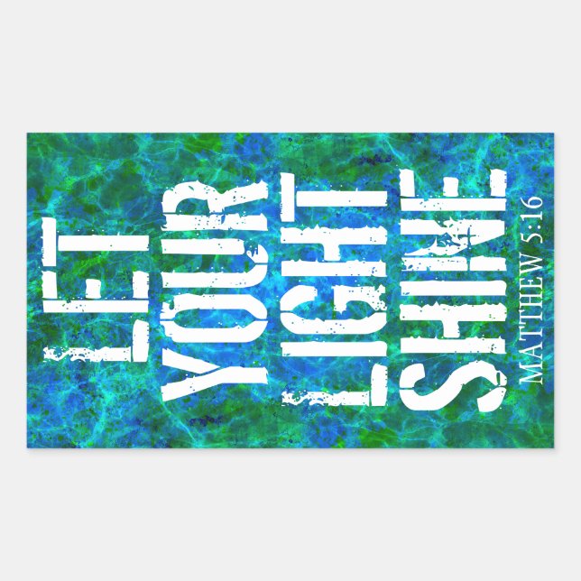 LET YOUR LIGHT SHINE  STICKER (Front)