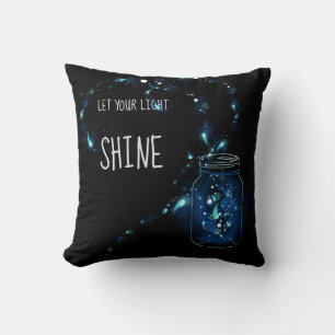 Let Your Light Shine Throw Pillow