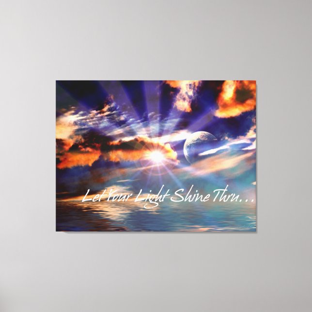 Let Your Light Shine Thru Art  Wrapped Canvas (Front)