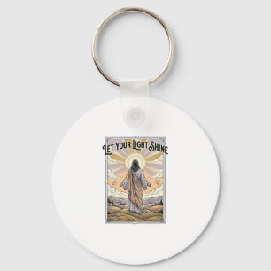 Let Your Light Shine Vintage Faith Keychain