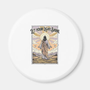 Let Your Light Shine Vintage Faith Magnet