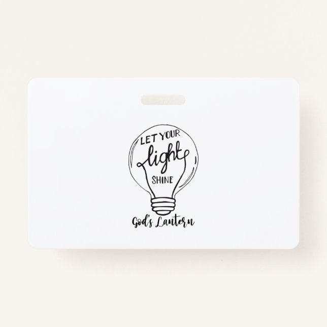 Let Your Light Shine with God's Lanterns Badge (Front)
