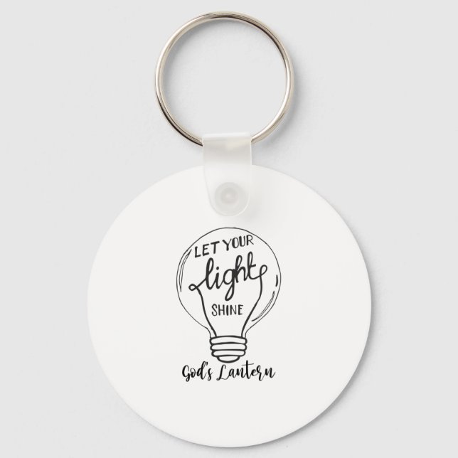 Let Your Light Shine with God's Lanterns Keychain (Front)