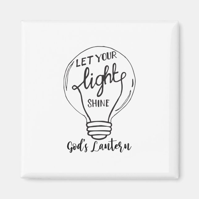 Let Your Light Shine with God's Lanterns Magnet (Front)