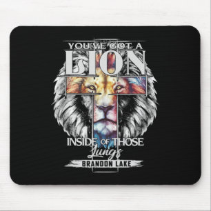 Let Your Lion Out Brandon Lake Merch Praise Jesus Mouse Pad