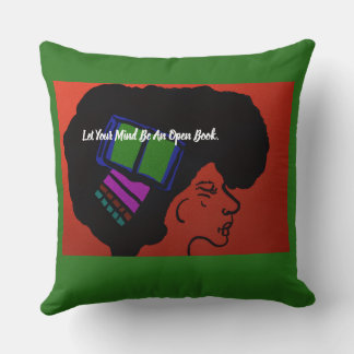 Let Your Mind Be An Open Book Throw Pillow