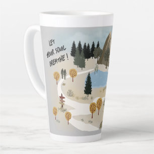 Let Your Soul Breath Latte Mug