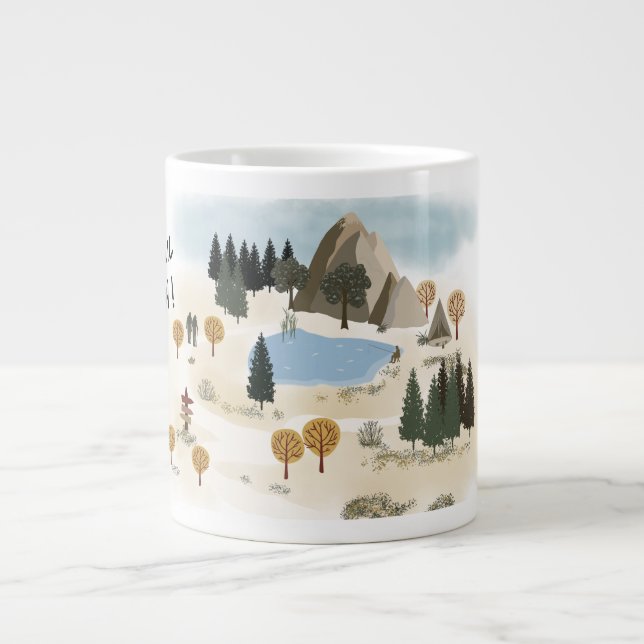Let Your Soul Breathe Large Coffee Mug (Front)
