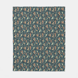 Let Your Worries Dissolve Like Footprints Fleece Blanket