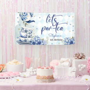 Let'a par-tea birthday for kids banner