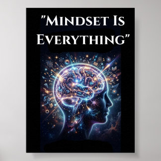 L'état d'esprit est tout ART MURAL MOTIVANT Poster