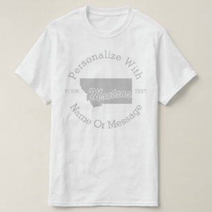 L'état du Montana A PERSONNALISÉ le T-shirt