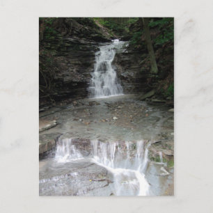Letchworth State Park Cascading Waterfalls Postcard
