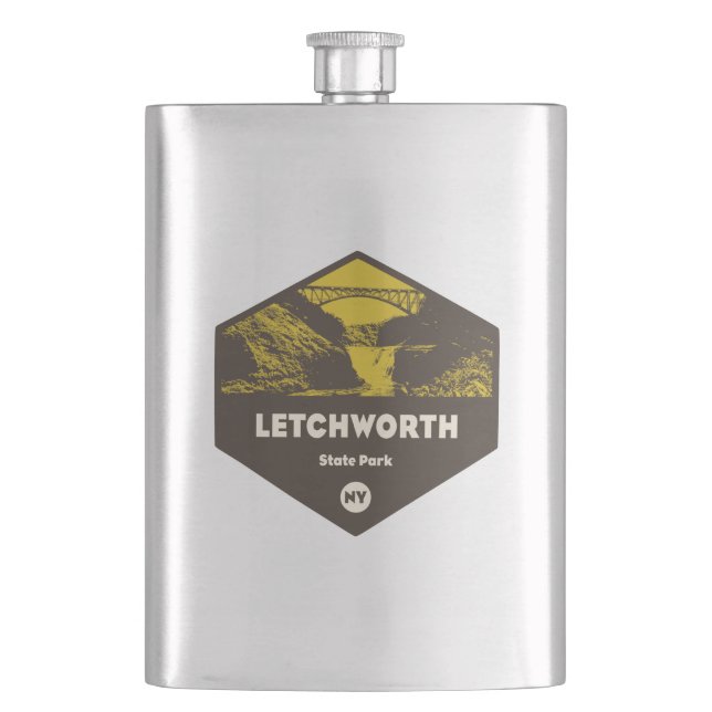Letchworth State Park New York Hip Flask (Front)