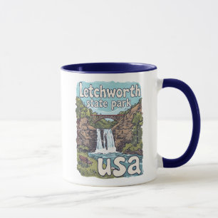 Letchworth State Park NY Cute Landscape Waterfall Mug