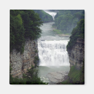 Letchworth State Park Upper and Middle Waterfalls Magnet