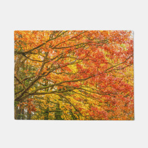Letchworth Tree Branches Orange Nature Doormat