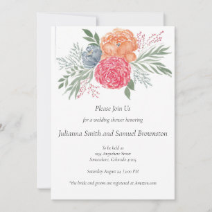 L'été fleurit Invitation Florale moderne