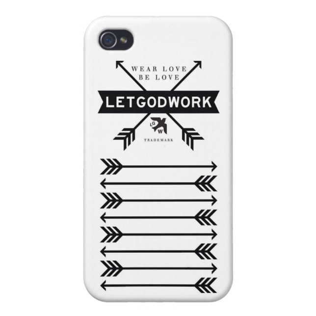 LETGOdwork Arrows iPhone 4 Case (Back)