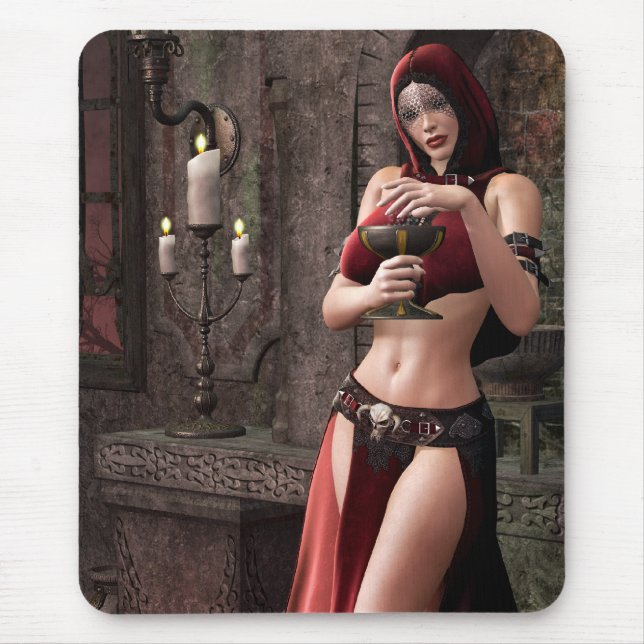 Lethal Libations Gothic Fantasy Mouse Pad (Front)