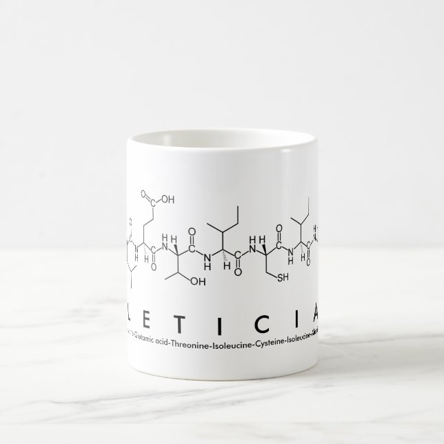 Leticia peptide name mug (Center)