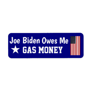 L'étiquette Biden me doit de l'argent pour l'essen