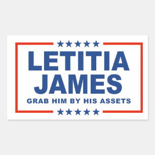 Letitia James - Grab him by his assets Sticker