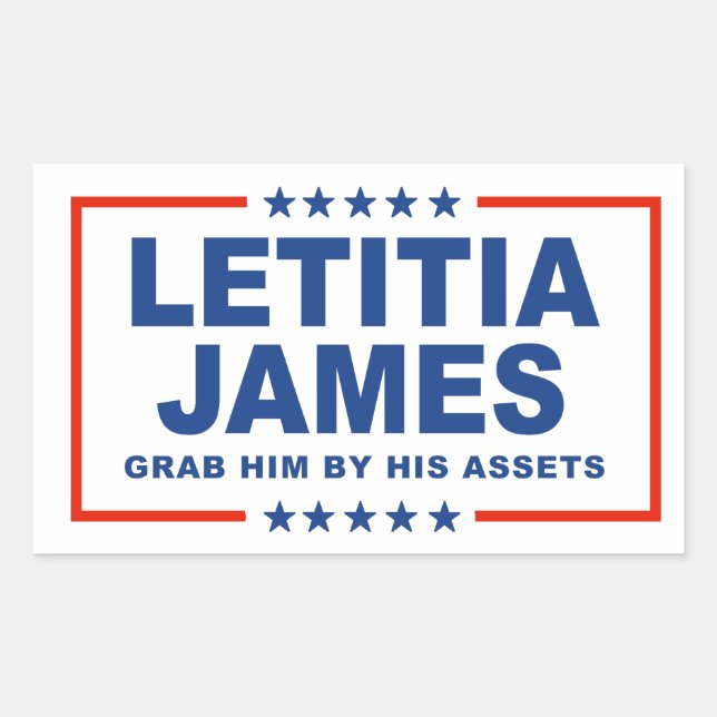 Letitia James - Grab him by his assets Sticker (Front)